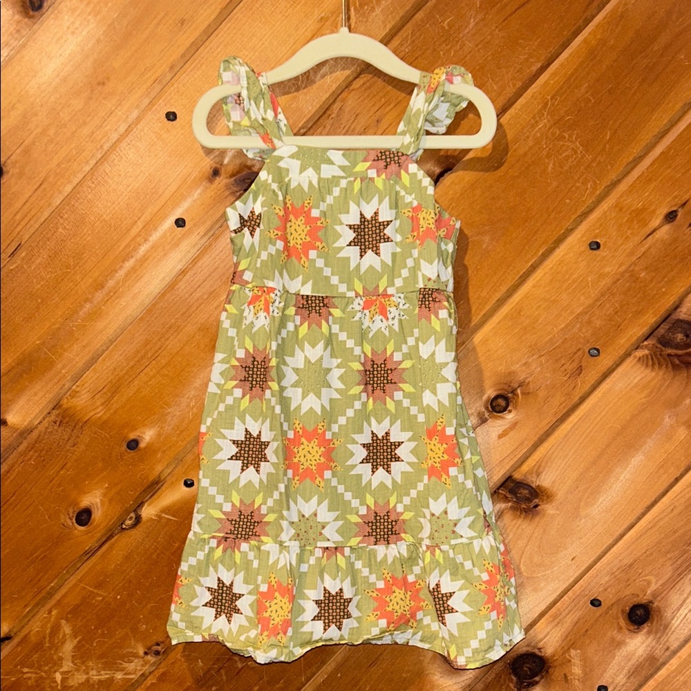 Cat & Jack primitive quilt pattern 2T dress